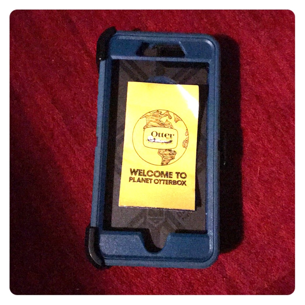 iPhone 7 Plus “Otter Defender”case & belt holster.